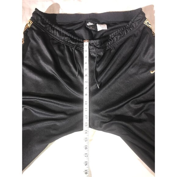 Nike Women's Black & Gold Swoosh Athletic Sweatpants Joggers - Picture 7 of 10